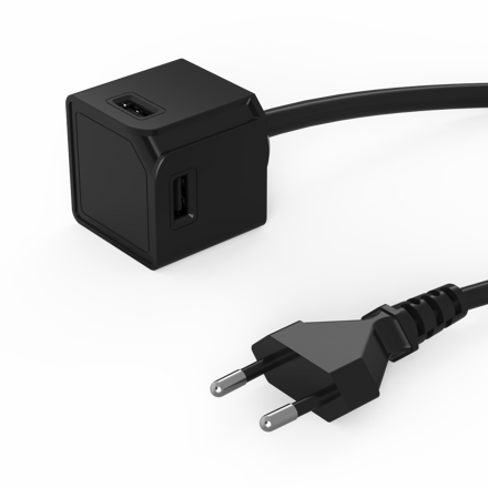 USBcube Extended 1,5m - čierna