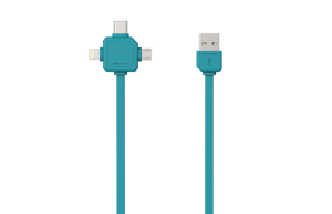 USBcable 3 v 1 - Modrá (150 cm)